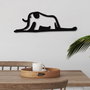 Wallity Elephant 14 Escultura de Pared de Metal Negra